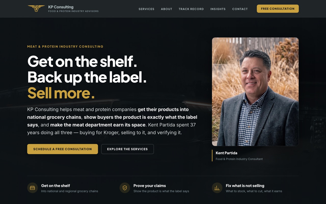 KP Consulting website